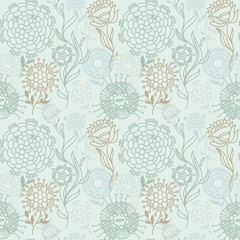 Seamless floral background