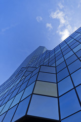 High glass building