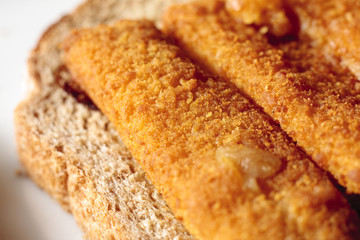 Fish finger sandwich