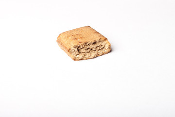 Single isolated dog treat