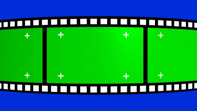 Film Negatives Loop With Green Screen