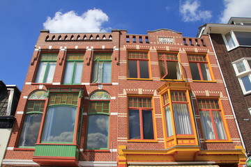 Fototapeta na wymiar façades colorées
