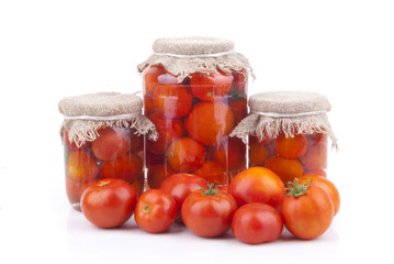 Fresh and canned tomatoes.