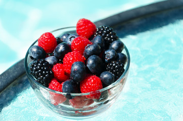 Fresh Berries by the pool
