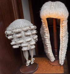 Lawyer's wigs, London, 2013