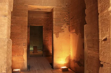 Wandcirkels tuinposter Philae-tempel, Nassermeer, Egypte © donyanedomam