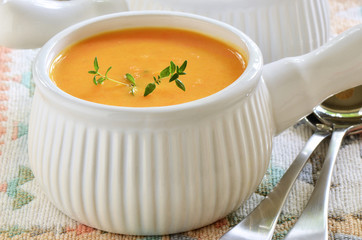 Carrot sweet potato soup