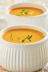 Carrot sweet potato soup
