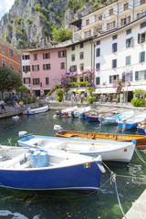 Fototapeta na wymiar Limone del Garda marina color image