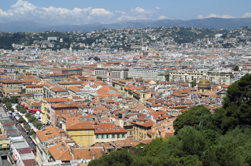 Fototapeta na wymiar Panoramic view,Nice,France 