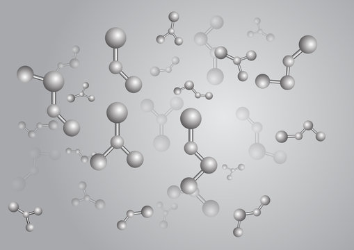 Molecule vector background