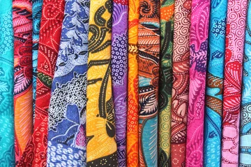 Deurstickers Colourful Batik © Brad Pict