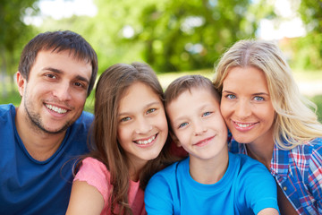 Obraz premium Cheerful family