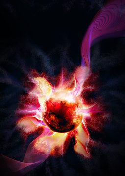 Abstract Sphere with Plasma