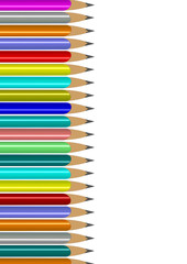 renkli kurşun kalemler