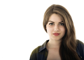 Fototapeta premium beauty woman portrait of teen girl beautiful cheerful enjoying w