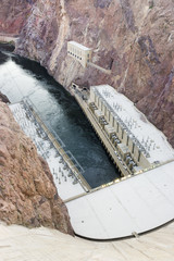 Hoover Dam. Hydroelectric Power Station USA
