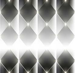 Abstract shining rectangles - silver vector background