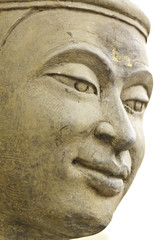 Fototapeta na wymiar twarz pustelnika w Tajlandii