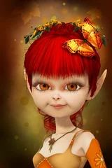 Acrylic prints Fairies and elves Sweet little elf