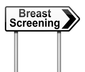 Breast screening concept.