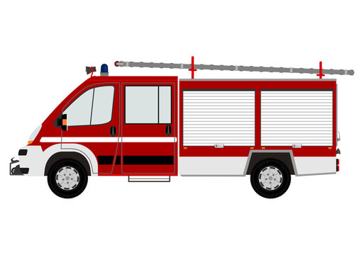 Modern fire engine