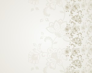 wedding card design, paisley floral pattern , India