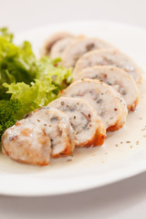 Roasted stuffed chicken breast