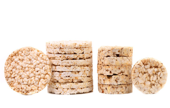 Stacks of rice cakes