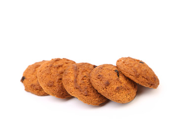 Outmeal cookies with raisins.