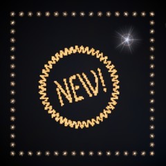 Fototapeta premium 3d render of a glowing new symbol glittering golden