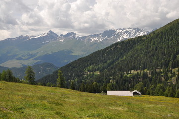 Fototapeta na wymiar Piengalm bei Nauders, Tirol