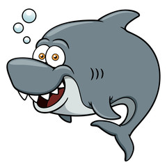 Vector illustration of Cartoon Shark