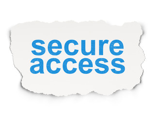 Security concept: Secure Access on Paper background