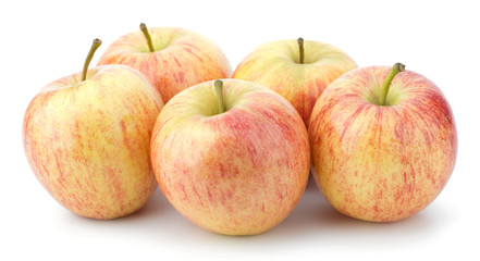 juicy apples isolated on white background