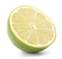 Fresh lime fruit Isolated on white background