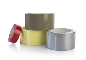 adhesive tapes with clipping path - obrazy, fototapety, plakaty