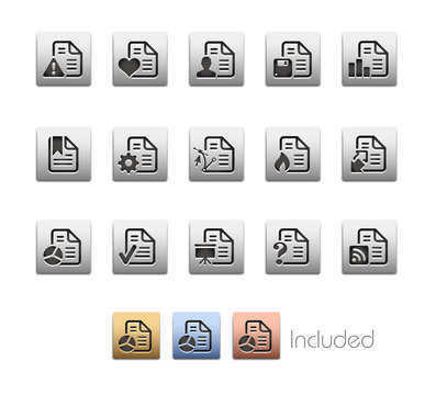 Documents Icons_Vector includes 4 color versions= Layers