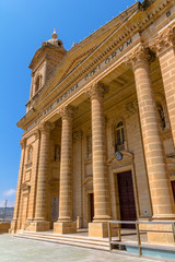 Naklejka premium Side view of the Mgarr church in the republic of Malta