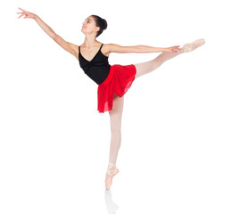 Obraz premium Female ballet dancer