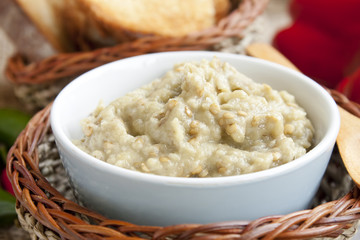 Eggplant salad bowl