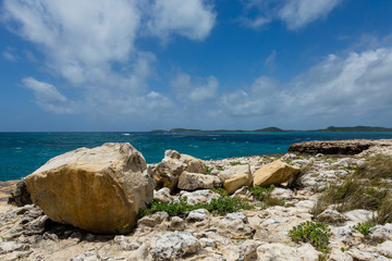 Rocky Coastline at Devil's Bridge Antigua
