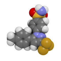 Celecoxib pain and inflammation drug (NSAID), chemical structure