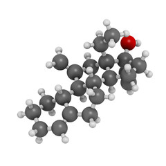 Desogestrel birth control pill drug, chemical structure.