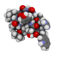 Goserelin breast and prostate cancer drug, chemical structure.