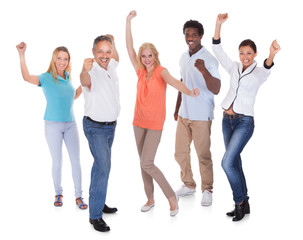 Fototapeta premium Happy Casual Group Of People