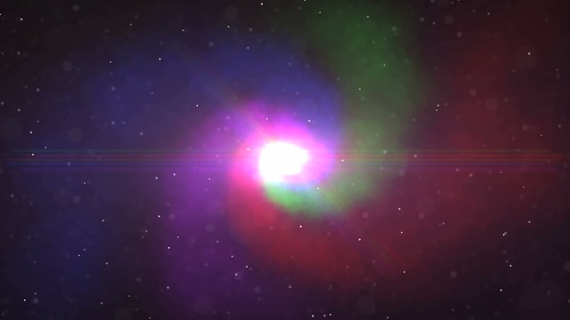 magic light in space