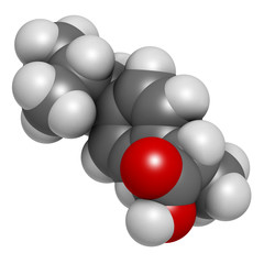 Ibuprofen pain and inflammation drug (NSAID), chemical structure