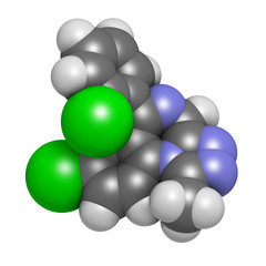 Triazolam insomnia drug (sleeping pill, benzodiazepine class)