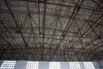 Fototapeta premium interior of roof from construction hall